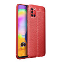 Samsung Galaxy A31      Leather Texture Case    Red