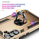 Samsung Galaxy A54 5G      Military Armour Ring Case    Gold