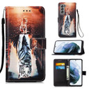Samsung Galaxy S21 FE 5G      Designer PU Case      Cat&Tiger