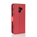 Galaxy A8 2018      Pu Wallet Case    [Red]