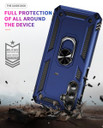 Samsung Galaxy A24 4G      Military Armour Ring Case    Navy