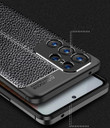 Samsung Galaxy S23 Ultra      Leather Texture Case    Navy