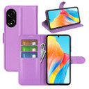 Oppo A58 4G      Pu Wallet Case    [Purple]