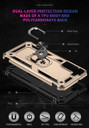 Samsung Galaxy S22+      Military Armour Ring Case    Gold