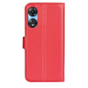 Oppo A78 5G      Pu Wallet Case    [Red]