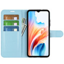 Oppo A38 4G      Pu Wallet Case    [Lightblue]