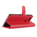 Oppo R15      Pu Wallet Case    [Red]