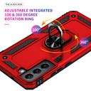 Samsung Galaxy S22+      Military Armour Ring Case    Red
