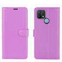 Oppo A15      Pu Wallet Case    [Purple]