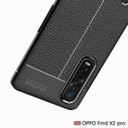 OPPO Find X2 Pro Leather Texture TPU Case Black