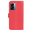 Oppo A77 5G      Pu Wallet Case    [Red]