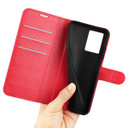 Oppo A77 5G      Pu Wallet Case    [Red]