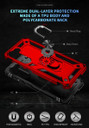 Samsung Galaxy S23      Military Armour Ring Case    Red