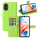 Oppo A38 4G      Pu Wallet Case    [Green]