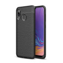 Samsung Galaxy A20/A30      Leather Texture Case    Black