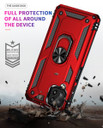 Samsung Galaxy M32 4G      Military Armour Ring Case    Red