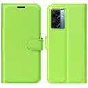 Oppo A77 5G      Pu Wallet Case    [Green]