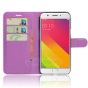 Oppo F1S      Pu Wallet Case    [Purple]