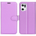 Oppo Find X5      Pu Wallet Case    [Purple]