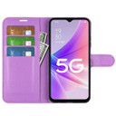 Oppo A77 5G      Pu Wallet Case    [Purple]