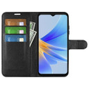 Oppo A17      Pu Wallet Case    [Black]