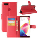 Oppo R11S      Pu Wallet Case    [Red]