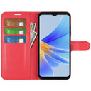 Oppo A17      Pu Wallet Case    [Red]