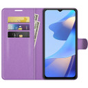 Oppo A16S      Pu Wallet Case    [Purple]