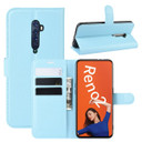 Oppo Reno2      Pu Wallet Case    [Lightblue]