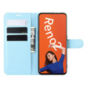 Oppo Reno2      Pu Wallet Case    [Lightblue]
