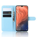 Oppo Reno Z      Pu Wallet Case    [Lightblue]