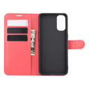 Oppo Reno4 Pro 5G      Pu Wallet Case    [Red]