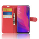 Oppo Find X      Pu Wallet Case    [Red]