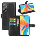 Oppo A98 5G      Pu Wallet Case    [Black]