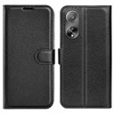 Oppo A98 5G      Pu Wallet Case    [Black]