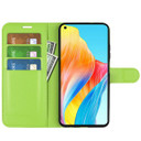Oppo A78 4G      Pu Wallet Case    [Green]