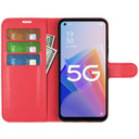 Oppo Reno8 Lite 5G      Pu Wallet Case    [Red]