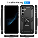 Samsung Galaxy S24      Military Armour Ring Case    Black