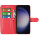 Galaxy S24Ultra      Pu Wallet Case    [Red]