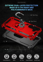 Samsung Galaxy S24+      Military Armour Ring Case    Red