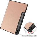 Samsung Galaxy Tab S9FE+ X610    Tri-Fold PU Case    RoseGold