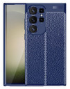 Samsung Galaxy S24Ultra      Leather Texture Case    Navy