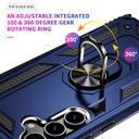 Samsung Galaxy S24+      Military Armour Ring Case    Navy