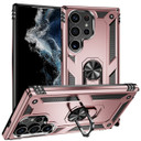 Samsung Galaxy S24Ultra      Military Armour Ring Case    RoseGold