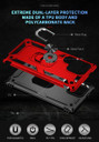 Samsung Galaxy S24Ultra      Military Armour Ring Case    Red