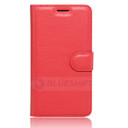 Oppo A77 (2017)      Pu Wallet Case    [Red]