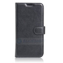 Oppo A77 (2017)      Pu Wallet Case    [Black]
