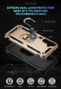 Samsung Galaxy A25 5G      Military Armour Ring Case    Gold