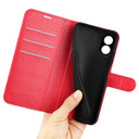 Oppo A18      Pu Wallet Case    [Red]