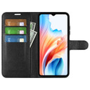 Oppo A18      Pu Wallet Case    [Black]